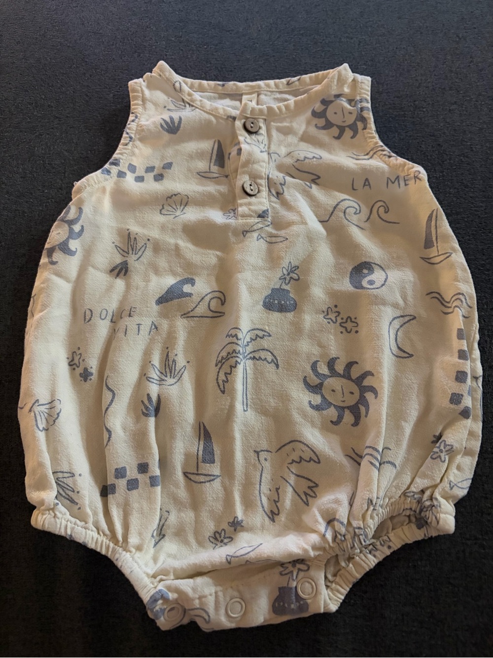 Rylee + Cru Mediterranean Beau Onesie